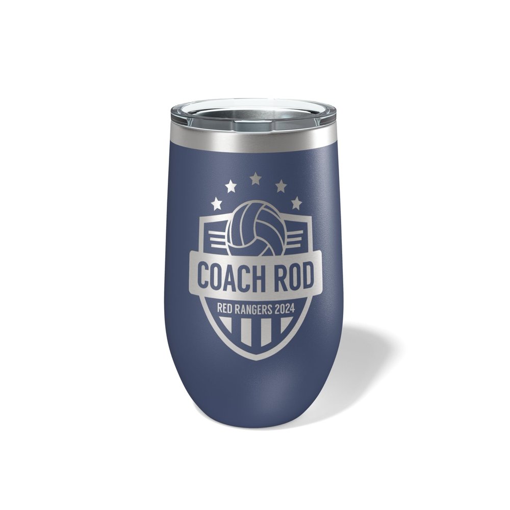 Alterd Industries Volleyball Coach Gift - insulated tumbler with lid, travel coffee mug, personalized stainless steel cups, 12 oz wine tumbler, girl sports coaches, gifts for coaches dad mom