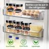 40 Pack Plastic Jars with Lids, Gencywe 8 oz Clear Slime Cosmetics Containers with Pen and Labels, Leakproof Storage Jars, PET Empty Jars with Black Lids for Kitchen Cookie Candy Spices Dry Food Cream view 4