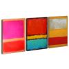 3 Piece Canvas Painting Canvas Print Wall Art Picture Posters Abstract Mark Rothko Artwork Modern Living Room Interior Home Decor Ready to Hang(Framed,80x130cm-(31.5x51.2in) view 3