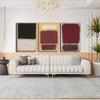 3 Piece Canvas Painting Canvas Print Wall Art Picture Posters Abstract Mark Rothko Artwork Modern Living Room Interior Home Decor Ready to Hang(Framed,80x130cm-(31.5x51.2in) view 1