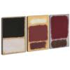 3 Piece Canvas Painting Canvas Print Wall Art Picture Posters Abstract Mark Rothko Artwork Modern Living Room Interior Home Decor Ready to Hang(Framed,80x130cm-(31.5x51.2in) view 3