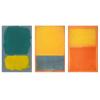 3 Piece Large Abstract Mark Rothko Canvas Wall art Canvas oil Painting Home Decor On Canvas Modern Canvas Wall Art for Bedroom Decor(Unframed,60x90cm-(23.6x35.4in) view 3