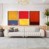 3 Piece Canvas Painting Canvas Print Wall Art Picture Posters Abstract Mark Rothko Artwork Modern Living Room Interior Home Decor Ready to Hang(Framed,70x100cm-(27.5x39.4in) view 1