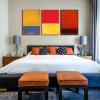 3 Piece Canvas Painting Canvas Print Wall Art Picture Posters Abstract Mark Rothko Artwork Modern Living Room Interior Home Decor Ready to Hang(Framed,70x100cm-(27.5x39.4in) view 2