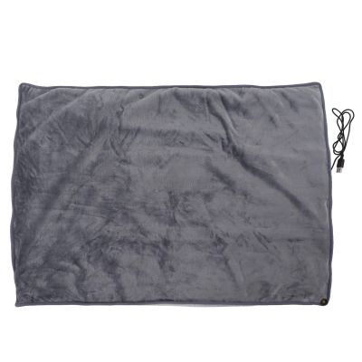 5V 80W Electric Heated Blanket, 100x70cm Machine Washable USB Heating Electric Throw Blanket, Flannel Heated Shawl, 55 Heating Temperature