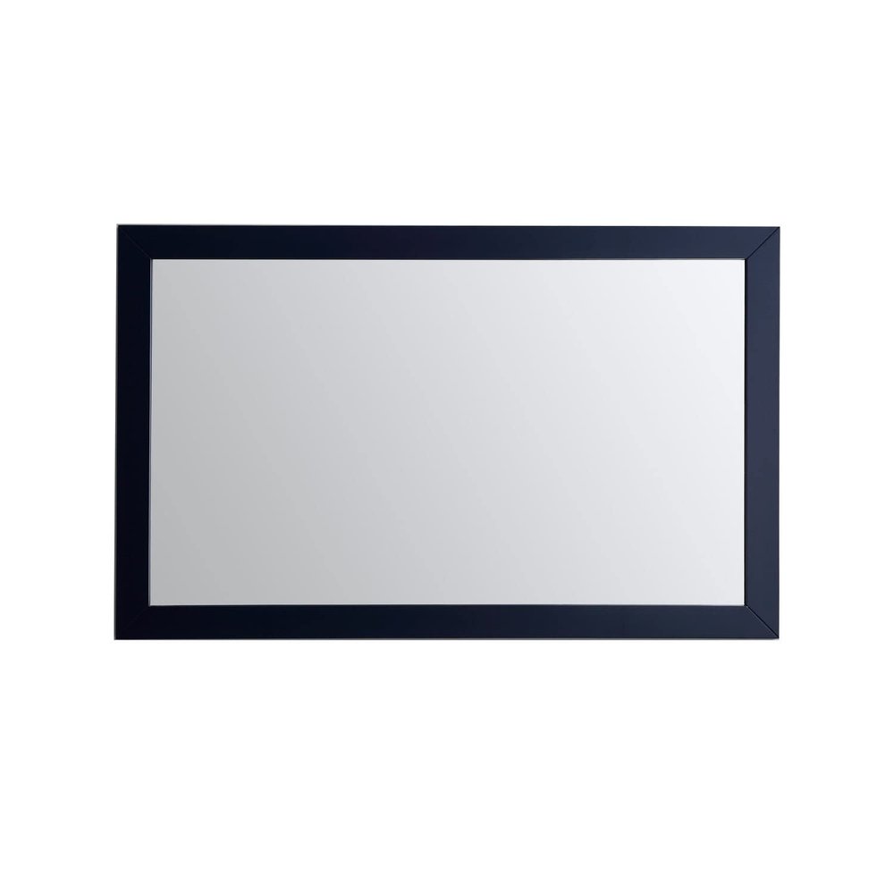 60x30 Transitional Blue Bathroom Mirror Includes Hardware