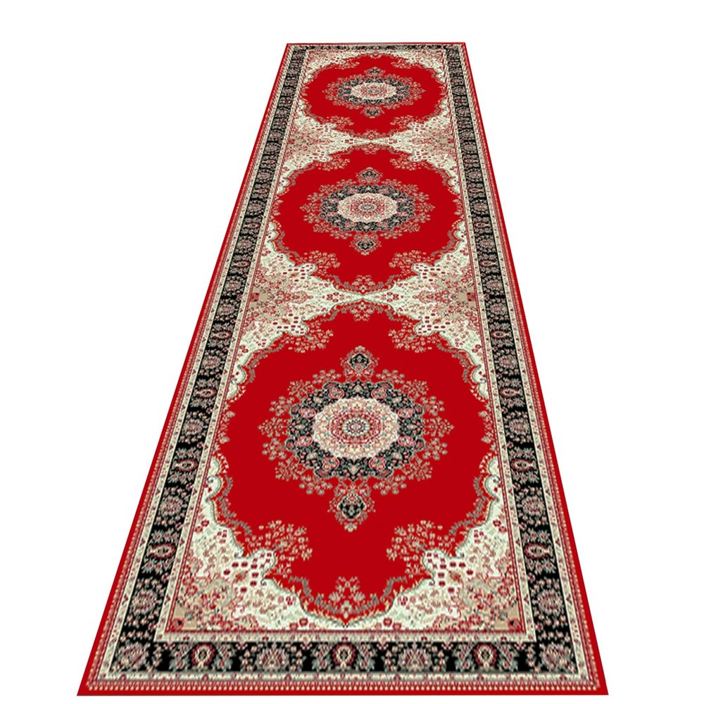 Extra Long Runway Rug for Wedding/Christmas/Valentines Day, Red Non-Slip Carpet Runner with Rubber Backing, Wide 1.2m 1m 0.8m (Size : 100x150cm/3.3x4.9ft)