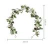 2 Pack Snowy Artificial Christmas Garland, 5.9 ft Winter Garland with White Berry for Christmas Wedding Winter Seasonal Holiday Table Decor view 2