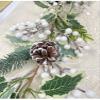 2 Pack Snowy Artificial Christmas Garland, 5.9 ft Winter Garland with White Berry for Christmas Wedding Winter Seasonal Holiday Table Decor view 4