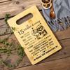 15th Years Anniversary Wedding Gift For Her Him - Personalized Bamboo Cutting Board Wedding Gift for Wife Husband Mom Dad -15th Anniversary Cutting Board Home Decorations Gift view 2