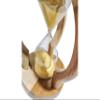 A.A.Nauticals - Wooden Sand Clock 10 Min Hourglass Timer with Compass(Round Base, Yellow)- Wooden Home & Office Decoration, Table Centrepiece - AANST23 view 4