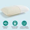 100% Talalay Latex Pillow Bed Pillow for Sleeping, Extra Soft Natural Latex Sleeping Pillow for Back, Stomach or Side Sleepers, Removable Breathable Cotton Cover - High Elasticity (Queen Size) view 3