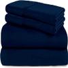 All Star Linen Oversized King Duvet Cover Set 5 Piece 1 Duvet Cover and 4 Pillow Shams with Zipper Closure Ultra Soft Navy Blue Comforter Cover Oversized King (116'' x 98'') view 1
