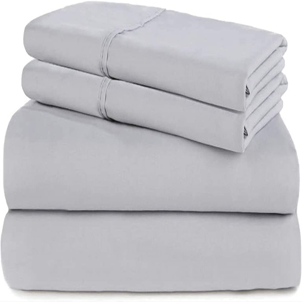 All Star Linen Oversized King Duvet Cover Set 1 Piece 1 Duvet Cover with Zipper Closure Ultra Soft Light Grey Comforter Cover Oversized King (116'' x 98'')