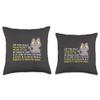 Cat Puns Freak Meowt I'm Not Kitten Purrfectly Pawsitive Pun Throw Pillow view 3
