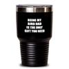 Bird Dad Tumbler Being My Bird Dad Is The Only Gift You Need Funny Ironic Present Sarcastic Gag Insulated Cup With Lid Black 30 Oz view 1