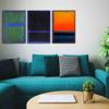 3 Piece Large Abstract Mark Rothko Canvas Wall art Canvas oil Painting Home Decor On Canvas Modern Canvas Wall Art for Bedroom Decor(Unframed,80x120cm-(31.5x47.2in) view 1