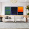 3 Piece Large Abstract Mark Rothko Canvas Wall art Canvas oil Painting Home Decor On Canvas Modern Canvas Wall Art for Bedroom Decor(Unframed,80x120cm-(31.5x47.2in) view 2
