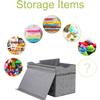 YOLOXO Toy Box Chest, Collapsible Sturdy Storage Bins with Lids, Extra Large Kids Toy Storage Organizer Boxes Bins Baskets for Kids, Boys, Girls, Nursery Room, Playroom, Closet (Linen Gray) view 4