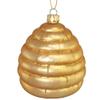 Bee Hive Blown Glass Ornament for Christmas Tree view 2