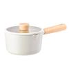 NEOFLAM FIKA 1.5QT Milk Pan with 2 Pour Spouts, Butter Warmer, Milk Boiling, Melting Pot for Stovetops and Induction, Wood Handle, Made in Korea (6" / 16cm) view 1