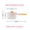 NEOFLAM FIKA 1.5QT Milk Pan with 2 Pour Spouts, Butter Warmer, Milk Boiling, Melting Pot for Stovetops and Induction, Wood Handle, Made in Korea (6" / 16cm) view 2