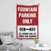 CakJuice Small Wall Tapestry Fountain Parking Only Tapestry Stuff for Your Room Wall Decor for Dorm (Size : 75X100CM) view 3