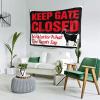 CakJuice Small Wall Tapestry Keep Gate Closed No Matter What The Goat Say Tapestry Stuff for Your Room Wall Decor for Dorm (Size : 100X150CM) view 2