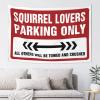 CakJuice Small Wall Tapestry Squirrel Lovers Parking Only Tapestry Stuff for Your Room Wall Decor for Dorm (Size : 75X100CM) view 1