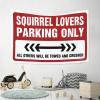 CakJuice Small Wall Tapestry Squirrel Lovers Parking Only Tapestry Stuff for Your Room Wall Decor for Dorm (Size : 75X100CM) view 4