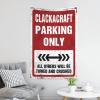 CakJuice Small Wall Tapestry Clackacraft Parking Only Tapestry Stuff for Your Room Wall Decor for Dorm (Size : 75X100CM) view 3