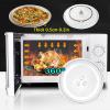 Microwave Glass Turntable Plate, Universall Microwave Glass Plate Replacement, Round Microwave Glass Tray Diameter 9.6"/24.5cm 10.6"/27cm 12.4"/31.5cm, 5mmThick Heat Resistance Microwave Plate ( Color view 3
