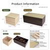 EMOOR 47.2" Tatami Storage Chest, Storage Box 47x24x18in (Oak), Japanese Style Zen Shoe Bench for Bedroom, Living Room view 2