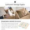 EMOOR 47.2" Tatami Storage Chest, Storage Box 47x24x18in (Oak), Japanese Style Zen Shoe Bench for Bedroom, Living Room view 4