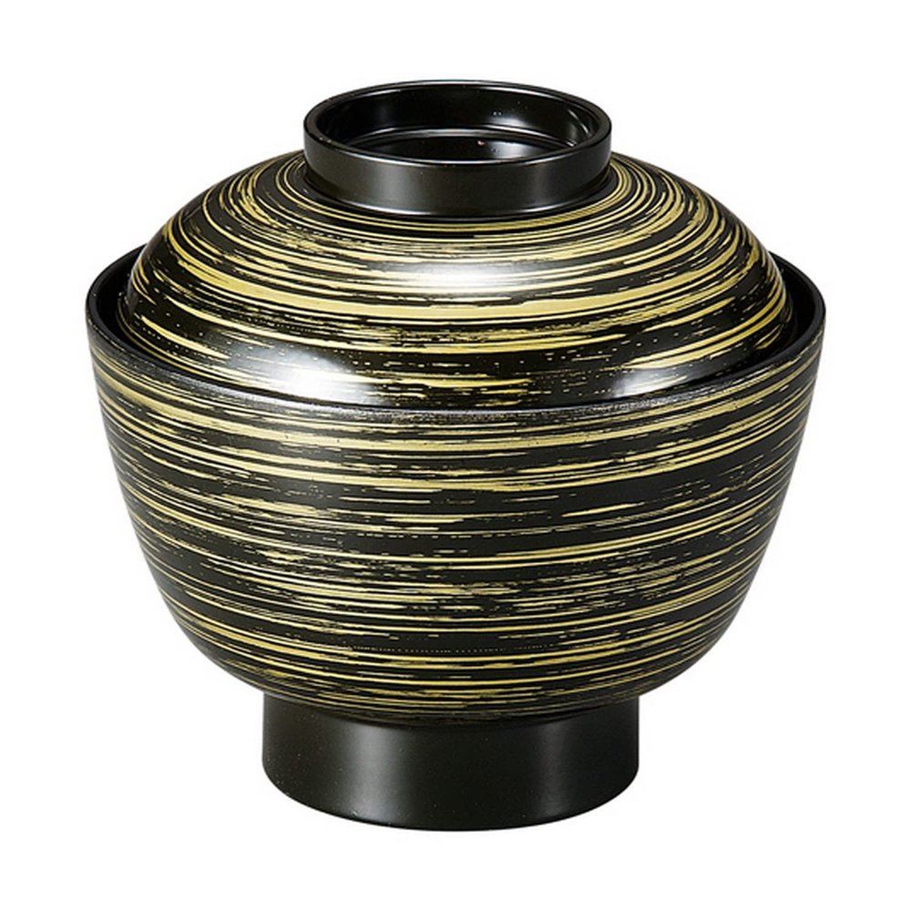 Fukui Craft 37001460 Sekuraku Plain Bowl, Scrubbing Brush