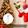 Guojanfon 4 Pack Christmas Stockings Holder Hanger,Metal Hooks for Hanging Christmas Stockings,Stocking Holders for Mantle for ChristmasDecorations (Jsilver Style, 4) view 4