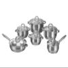 12-Piece Induction Ready Stainless Steel Cookware Sets with Glass Lid, Silver on Cookware Sets Stainless Steel view 1