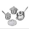 12-Piece Induction Ready Stainless Steel Cookware Sets with Glass Lid, Silver on Cookware Sets Stainless Steel view 3