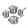 12-Piece Induction Ready Stainless Steel Cookware Sets with Glass Lid, Silver on Cookware Sets Stainless Steel view 4