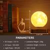 MOOCCI Magnetic Levitating Moon Lamp, 3D Printed Realistic Moon Surface with Warm White Light, Unique Valentine's Day Christmas Gift for Wife Girlfriend Women Mom, Cool Home Decor view 4