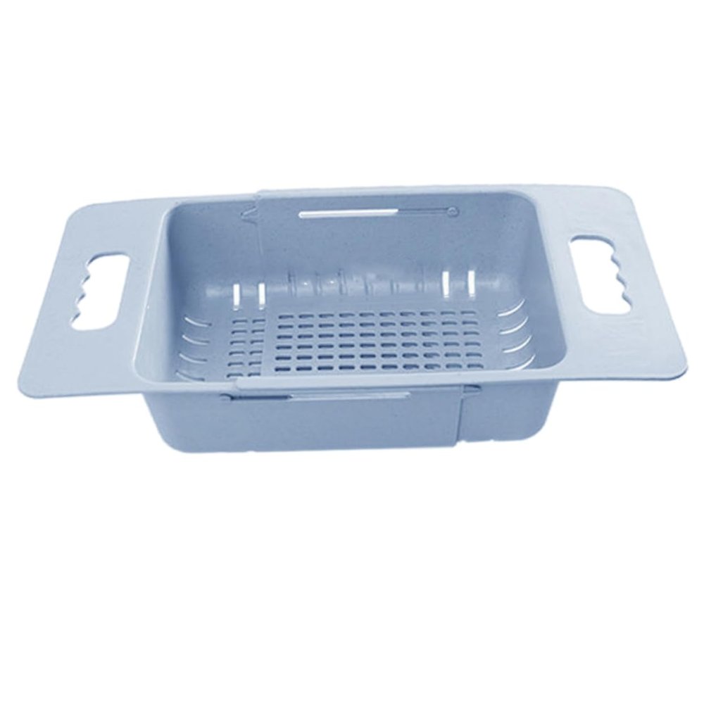 UPKOCH Fruits and Vegetables Drain Basket Extendable Sink Strainer for Kitchen Plastic Drying Basket for Washing Produce Convenient Storage for Kitchen Accessories