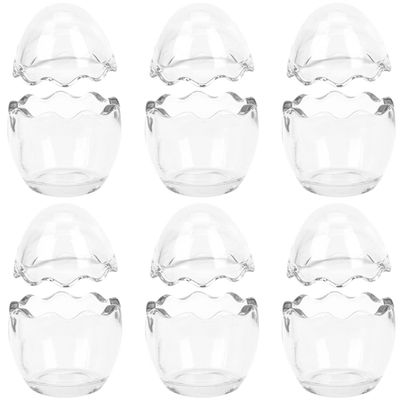 6pcs Clear Glass Tea Light Candle Holders Elegant Decorative Centerpieces for Weddings Thanksgiving and Home Decor Transparent Votive Candle Holders for Romantic Ambiance