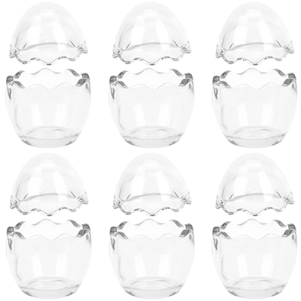 6pcs Clear Glass Tea Light Candle Holders Elegant Decorative Centerpieces for Weddings Thanksgiving and Home Decor Transparent Votive Candle Holders for Romantic Ambiance