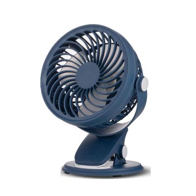 Clip Convertible Table Top & Clip Fan, 360 Rotation Quiet Fans, 3 Speed Portable Air Circulating Fan for Bedroom Home Room Table Camping /1450 (Color : Azul, Size : 3000mAh)