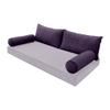 SLIPCOVER ONLY Contrast Twin Style V2 Velvet Indoor Daybed Bolster Cushion AD339 view 1