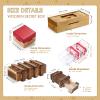 Hanaive 5 Pack Christmas Wooden Puzzle Box Brain Teaser Gift, classicStyle view 2