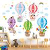 DECOWALL Hot Air Balloons Wall Decals Animal Clouds Stickers for Kids Bedroom Nursery Playroom Living Room Removable Art Decor Decoration (SG2-104) view 1