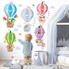 DECOWALL Hot Air Balloons Wall Decals Animal Clouds Stickers for Kids Bedroom Nursery Playroom Living Room Removable Art Decor Decoration (SG2-104) view 2