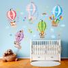 DECOWALL Hot Air Balloons Wall Decals Animal Clouds Stickers for Kids Bedroom Nursery Playroom Living Room Removable Art Decor Decoration (SG2-104) view 3