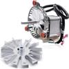 Criditpid Replacement 3-21-08639 Combustion Blower Motor for Harman P68, P43, P61, P61A, Accentra 52i, Advance, P38 Pellet Stoves, With 3-20-502221 Double Paddle Fan Blade. view 1